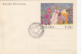 EXPLORERS, ANTARKTIK EXPLORERS, SPECIAL POSTMARK ON PC STATIONERY, ENTIERE POSTAUX, 1986, POLAND - Esploratori