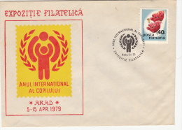 UNICEF, CHILDREN'S YEAR, SPECIAL COVER, 1979, ROMANIA - UNICEF