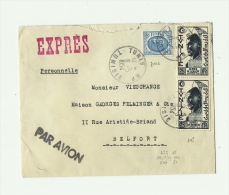 TUNISIE – TUNISLSE – Tarif P.A. Particulier « FRANCE » à 25F. - LE 1°/20g. : 25f. SAI > 20g) - Cartas & Documentos