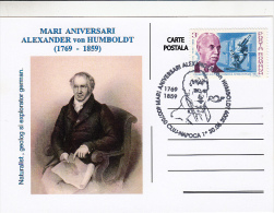 ALEXANDER VON HUMBOLDT, EXPLORER, CM, MAXICARD, CARTES MAXIMUM, 2009, ROMANIA - Explorateurs