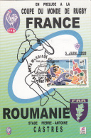 RUGBY, WORLD CUP, CM, MAXICARD, CARTES MAXIMUM, 1999, ROMANIA - Rugby