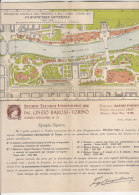 PO0520C# PLANIMETRIA ESPOSIZIONE INT.DELL'INDUSTRIA E DEL LAVORO - TORINO 1911 Ed.Grand Didier & C./MAP - Topographische Kaarten