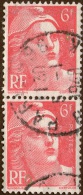 France,1945 - N° 721 Marianne De Gandon,error Shwn On Scan,as Scan - Usati