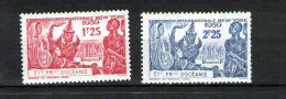 ETS DE L´ OCEANIE * N° 128 - 129 - Unused Stamps