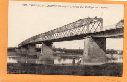 Cadillac Sur Garonne 1910 Postcard - Cadillac
