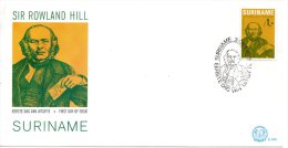 SURINAM. N°769 Sur Enveloppe 1er Jour (FDC) De 1979. Rowland Hill. - Rowland Hill