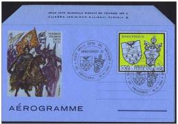VATICANO 1984  Innocenzo XI Aereogramma £. 550 Annullo FDC - Ganzsachen