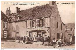 HOTEL DE LA TOUT D´ARGENT ANCIENNE MAISON COTTENTIN PLACE DE L"EGLISE CHEROY SUCCr BARBIN (PERSONNAGES) REF 11853 - Cheroy