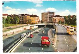 Germany - Berlin Halensee - Stadtautobahn - Bus - LKW - Cars - Autos - PKW - VW Käfer - Halensee