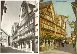 Appenzell - Die Hauptgasse  (2 Karten)           Ca. 1950 / 1960 - Appenzell