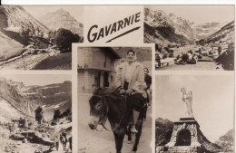 Carte Postale Photo Montage 5 VUES -Femme à Dos De MULET-ANE-MULE-PHOTO N° 2 - - Gavarnie