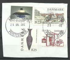 DENMARK Dänemark Danmark Cover Cut Out With Stamps + Nice Cancels 2012 - Gebraucht