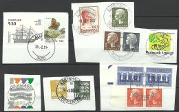 DENMARK Dänemark Danmark Cover Cut Out With Stamps + Nice Cancels 2011 - Gebraucht