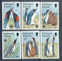 MR117s6 WWF VOGELS PINGUINS BIRDS PENGUINS VÖGEL AVES OISEAUX FALKLAND ISLANDS 1991 PF/MNH - Collections, Lots & Series