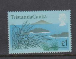 Tristan Da Cunha 1972 Native Flora Definitives 1 Pound Blue Tussac MNH - Tristan Da Cunha