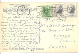 N° Y&T 1229X2+740a  JAMAIQUE  Vers FRANCE  Le  1965  ( 2scans) - Lettres & Documents