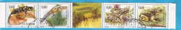 1995 X 2707-10  JUGOSLAVIJA FAUNA AMPHIBIANS, Frogs, Protected Animals  USED - Used Stamps
