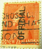 New Zealand 1927 King George V 1d - Used - Officials