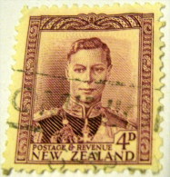 New Zealand 1938 King George VI 4d - Used - Usados