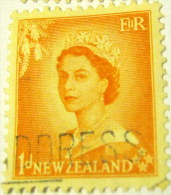 New Zealand 1953 Queen Elizabeth II 1d - Used - Oblitérés