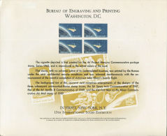 CB0167 United States 1969 First Astronaut Engraver Proof MNH - Souvenirkaarten