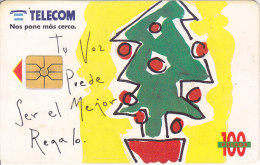 Argentina, ARG-TLC-052A,  Tu Voz Puede Ser..Christmas Tree, 2 Scans. - Argentina