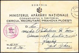 Romania 1941, Official Card - Cartas & Documentos
