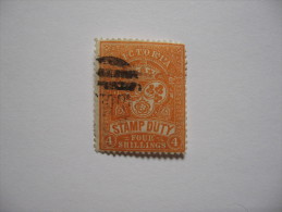 VICTORIA 1884  (ob)  S&G# 269a - Yellow Orange - W33 V -  P12,5 - Used Stamps