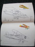 STAMPA  CON DISEGNO DA COLORARE AEREI - Aviones