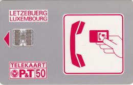 Luxembourg, SC01_D, Service 0800, 2 Scans.  Chip: SC7 - Lussemburgo