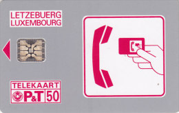 Luxembourg, SC01_B, Service 0800, 2 Scans.  Chip: SC5 - Luxembourg