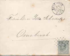 PAYS BAS LETTRE DE HARLINGEN 1886 - Cartas & Documentos