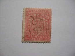 VICTORIA  1884 (ob)  S&G# 267a  -  P12,5  -   W33 V - Surcharge Manuscrite - Gebruikt