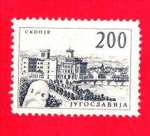 Nuovo - JUGOSLAVIA - 1961 - Turismo - Ingegneria Ed Architettura - Ponte Vardar A Skopje -  200 - Unused Stamps