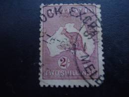 AUSTRALIA 1924 KANGAROO  TWO SHILLINGS MAROON USED. - Used Stamps