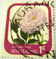 New Zealand 1975 Roses Sterling Silver 1c - Used - Oblitérés
