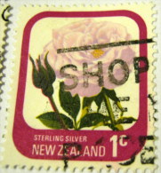 New Zealand 1975 Roses Sterling Silver 1c - Used - Gebraucht