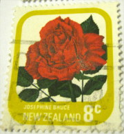 New Zealand 1975 Roses Josephine Bruce 8c - Used - Oblitérés