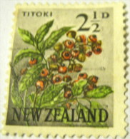 New Zealand 1960 Flower Titoki 2.5d - Used - Gebruikt