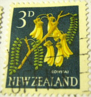 New Zealand 1960 Flower Kowhai 3d - Used - Used Stamps
