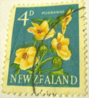 New Zealand 1960 Flower Puarangi 4d - Used - Oblitérés