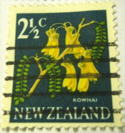 New Zealand 1967 Flower Kowhai 2.5c - Used - Used Stamps