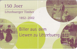 Luxembourg, TP28, 150 Joer Lëtzebuerger Timber, 2 Scans. - Lussemburgo