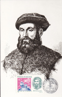 FERNANDO DE MAGELAN(1480-1521)NAVY  AND EXPLORER PORTUGAL,CM,MAXIM CARD,UNUSED,PERFECT SHAPE,ROMANIA - Explorateurs