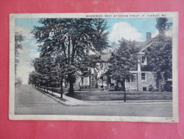 St. Charles,MO--Residences West Jefferson Street--cancel 1937--PJ 178 - Sonstige & Ohne Zuordnung