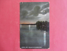 Lawrence,KS--Moonlight On The Kansas River--cancel 1909--PJ 179 - Altri & Non Classificati