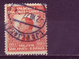 KING ALEXANDER-20 DIN-POSTMARK-LJUBLJANA-SLOVENIA-KRALJEVINA-SHS-YUGOSLAVIA-1924 - Gebraucht