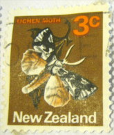 New Zealand 1970 Lichen Moth 3c - Used - Usati