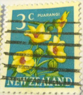 New Zealand 1967 Flower Puarangi 3c - Used - Usati