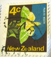 New Zealand 1970 Puriri Moth 4c - Used - Oblitérés